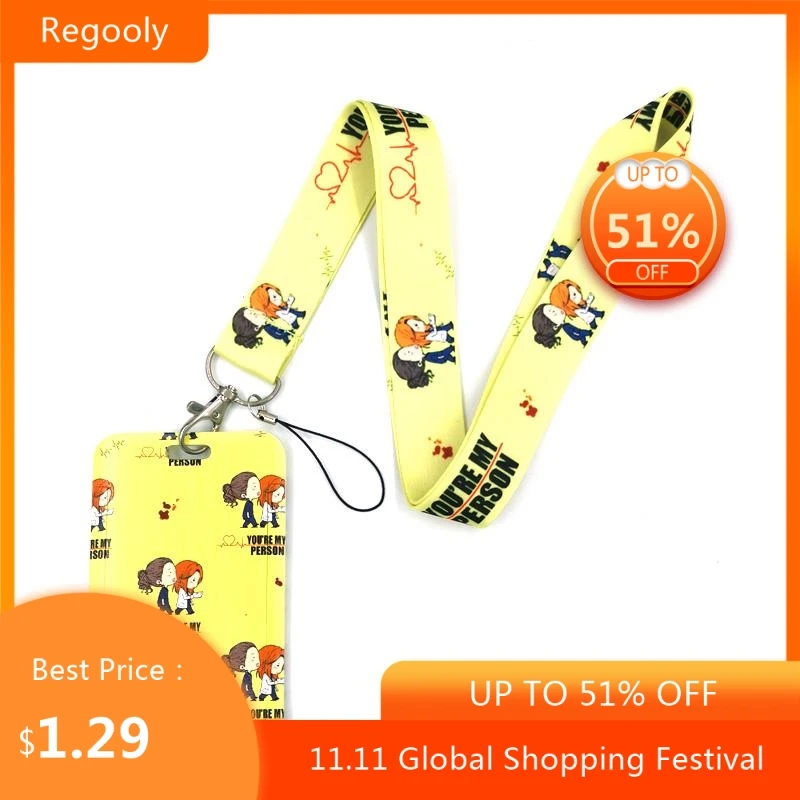 Grey's Anatomy Key lanyard Car KeyChain ID Card Pass Gym Mobile Phone Badge Kids Key Ring Holder Jewelry Decorations
Grey's Anatomy Key lanyard Car KeyChain ID Card Pass Gym Mobile Phone Badge Kids Key Ring Holder Jewelry Decorations