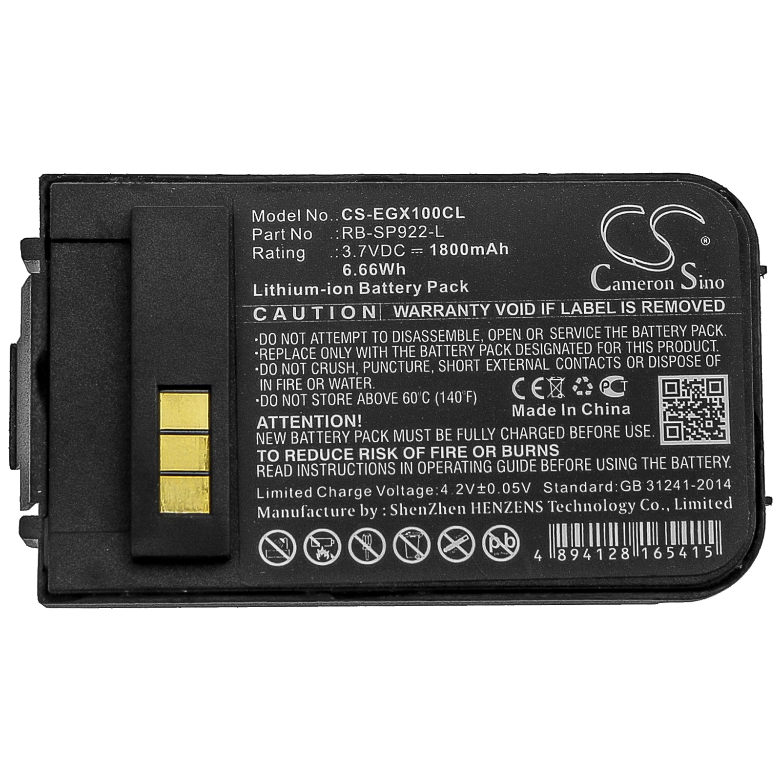 Cameron Sino 1800mAh Battery for EnGenius SN902,SN-902,SN-902H,SP922,SP-922 Pro,SP9228, DuraFon 1x, 4x,Durawalkie,DuraFon Pro
Cameron Sino 1800mAh Battery for EnGenius SN902,SN-902,SN-902H,SP922,SP-922 Pro,SP9228, DuraFon 1x, 4x,Durawalkie,DuraFon Pro