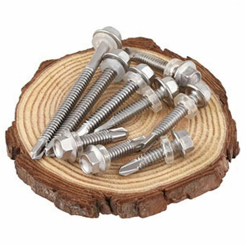 10 шт., шестигранные Саморезы Из Нержавеющей Стали 
10 шт., шестигранные Саморезы Из Нержавеющей Стали