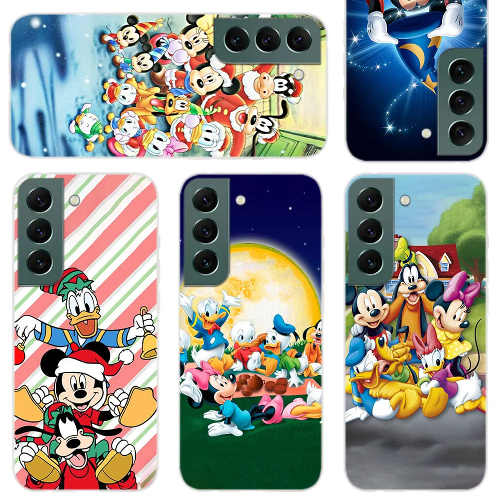 

Silicone Soft Phone Case For Samsung Galaxy S22 S21 5G S20 Ultra S10 S9 S8 Plus Lite E Cover Goofy mickey mouse donald duck