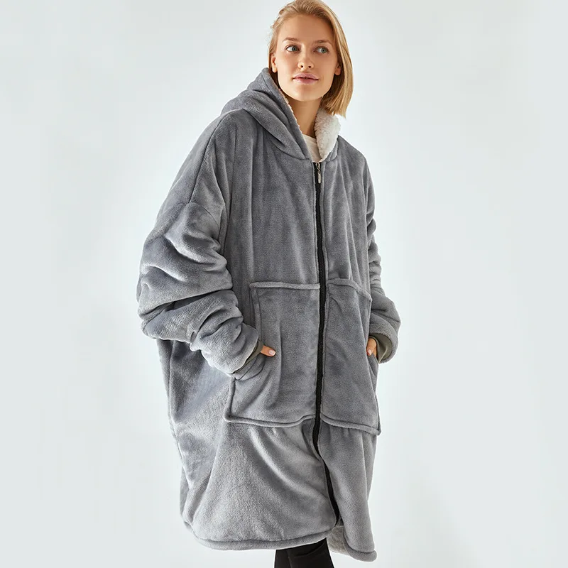 Thickened Warm Keeping Slacker Suit Long Sleeve Hooded Zipper SweaterTv Pajamas Mommy Maternity Clothes Sweatshirt Casual
Thickened Warm Keeping Slacker Suit Long Sleeve Hooded Zipper SweaterTv Pajamas Mommy Maternity Clothes Sweatshirt Casual