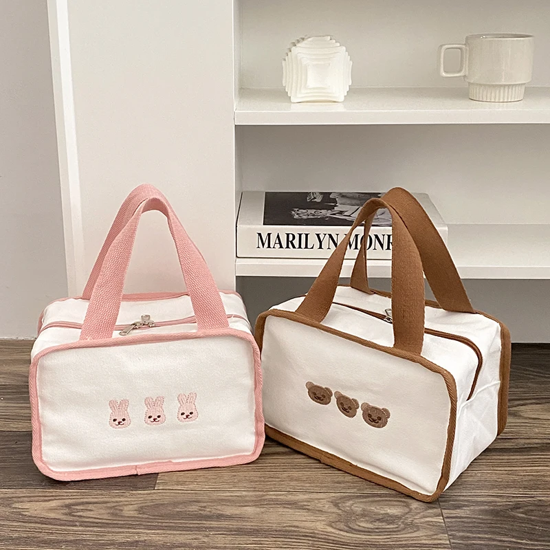 Women Cute Bears Bunnies Lunch Bag Girls Insulated Canvas Cooler Handbag Aluminium Foil Thermal Food Box Picnic Dinner Container
Women Cute Bears Bunnies Lunch Bag Girls Insulated Canvas Cooler Handbag Aluminium Foil Thermal Food Box Picnic Dinner Container