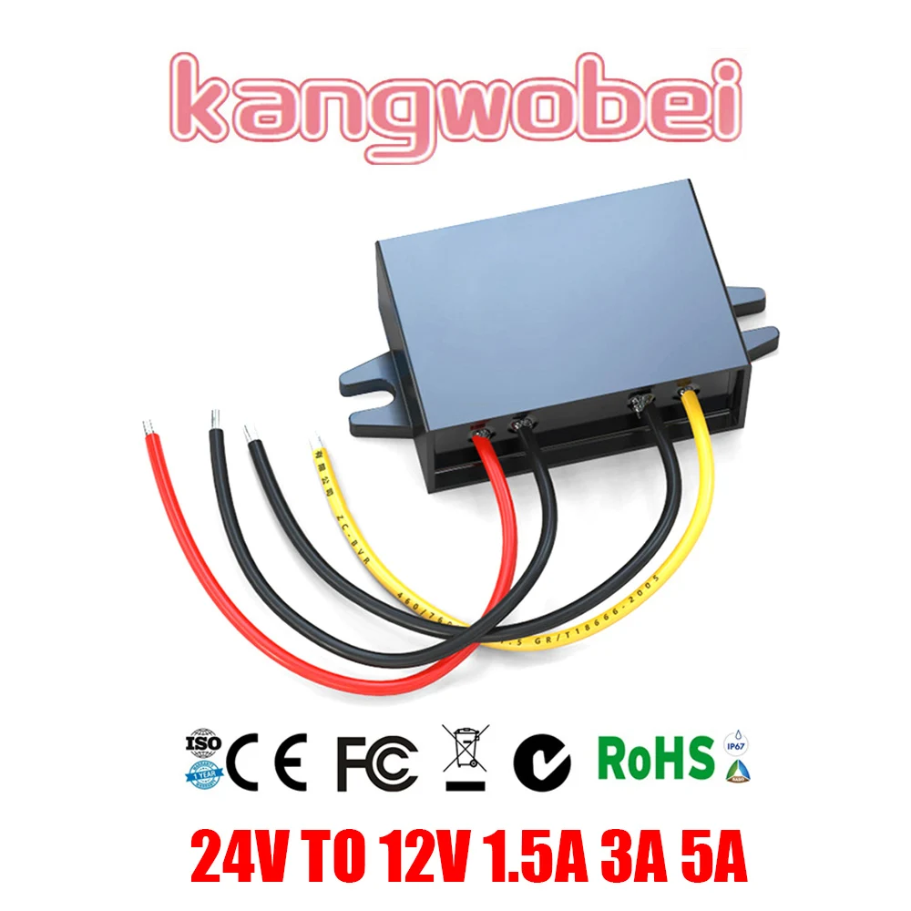 DC DC Converter 24V TO 12V 1.5A 3A 5A Car Power Converters 24 Volt to 12 Volt 18W Step Down
DC DC Converter 24V TO 12V 1.5A 3A 5A Car Power Converters 24 Volt to 12 Volt 18W Step Down