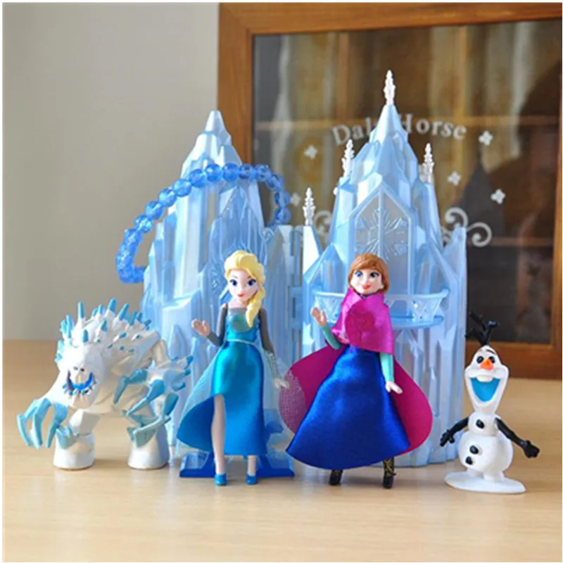 6pcs/set Disney Frozen New Toys 6-16cm PVC Anna Elsa Princess Olaf Sven Kristoff And Castle Ice Palace Action Figure Doll
6pcs/set Disney Frozen New Toys 6-16cm PVC Anna Elsa Princess Olaf Sven Kristoff And Castle Ice Palace Action Figure Doll