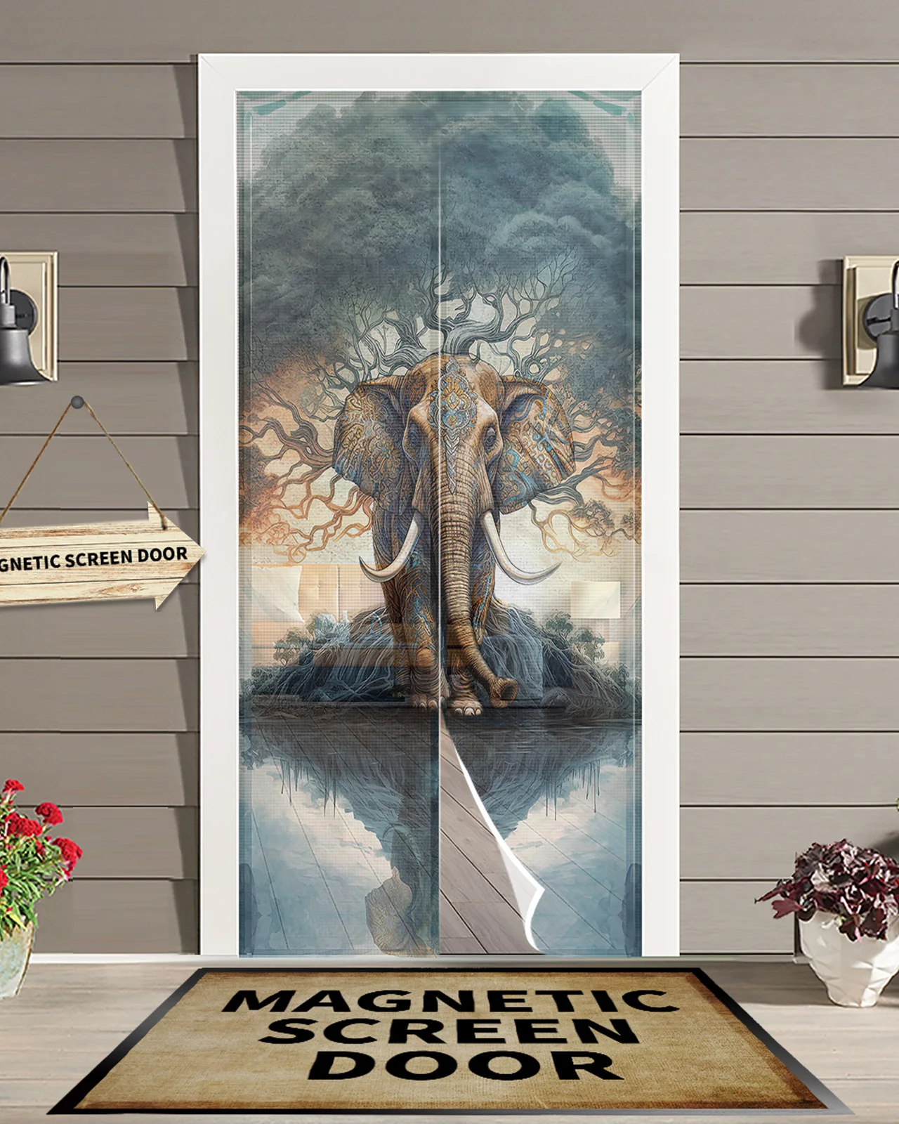 Elephant Bohemia Tree Magnetic Door Curtain Living Room Bedroom Home Anti-mosquito Screen Door Curtain
Elephant Bohemia Tree Magnetic Door Curtain Living Room Bedroom Home Anti-mosquito Screen Door Curtain