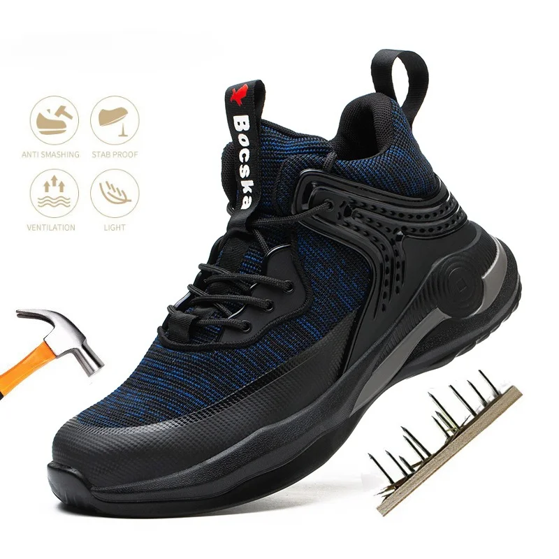 Breathable Steel Toe Safety Shoes for Men Work Safety Boots Puncture Proof Sport Work Sneakers Male Construction Security Boots
Breathable Steel Toe Safety Shoes for Men Work Safety Boots Puncture Proof Sport Work Sneakers Male Construction Security Boots