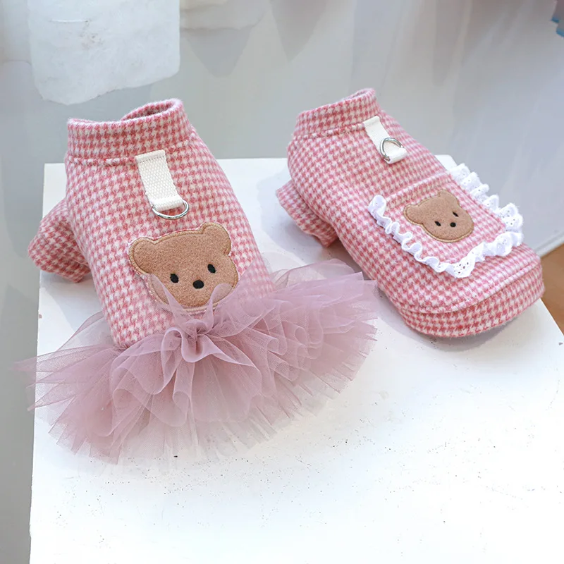 Pet Clothes Are Suitable for Dogs and Cats New Autumn and Winter Warm and Cold Resistant Cute Checkered Pink Couple Clothes
Pet Clothes Are Suitable for Dogs and Cats New Autumn and Winter Warm and Cold Resistant Cute Checkered Pink Couple Clothes
