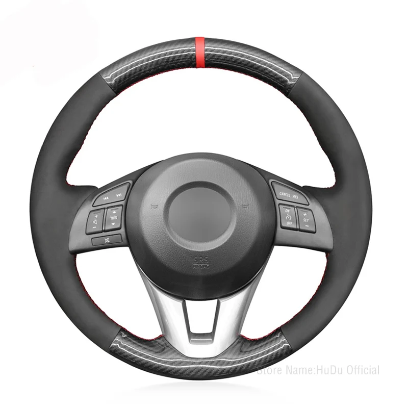 Black Alcantara Carbon Fiber Suede Soft Car Steering Wheel Cover for Mazda 2 3 6 Axela Atenza CX-3 CX-5 Scion iA Toyota Yaris 
Black Alcantara Carbon Fiber Suede Soft Car Steering Wheel Cover for Mazda 2 3 6 Axela Atenza CX-3 CX-5 Scion iA Toyota Yaris