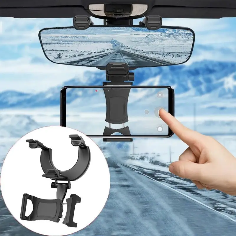Universal 360° Car Rearview Mirror Phone Mount Stand Holder Cradle For Cell Phone GPS Car Rear View Mirror Holder
Universal 360° Car Rearview Mirror Phone Mount Stand Holder Cradle For Cell Phone GPS Car Rear View Mirror Holder