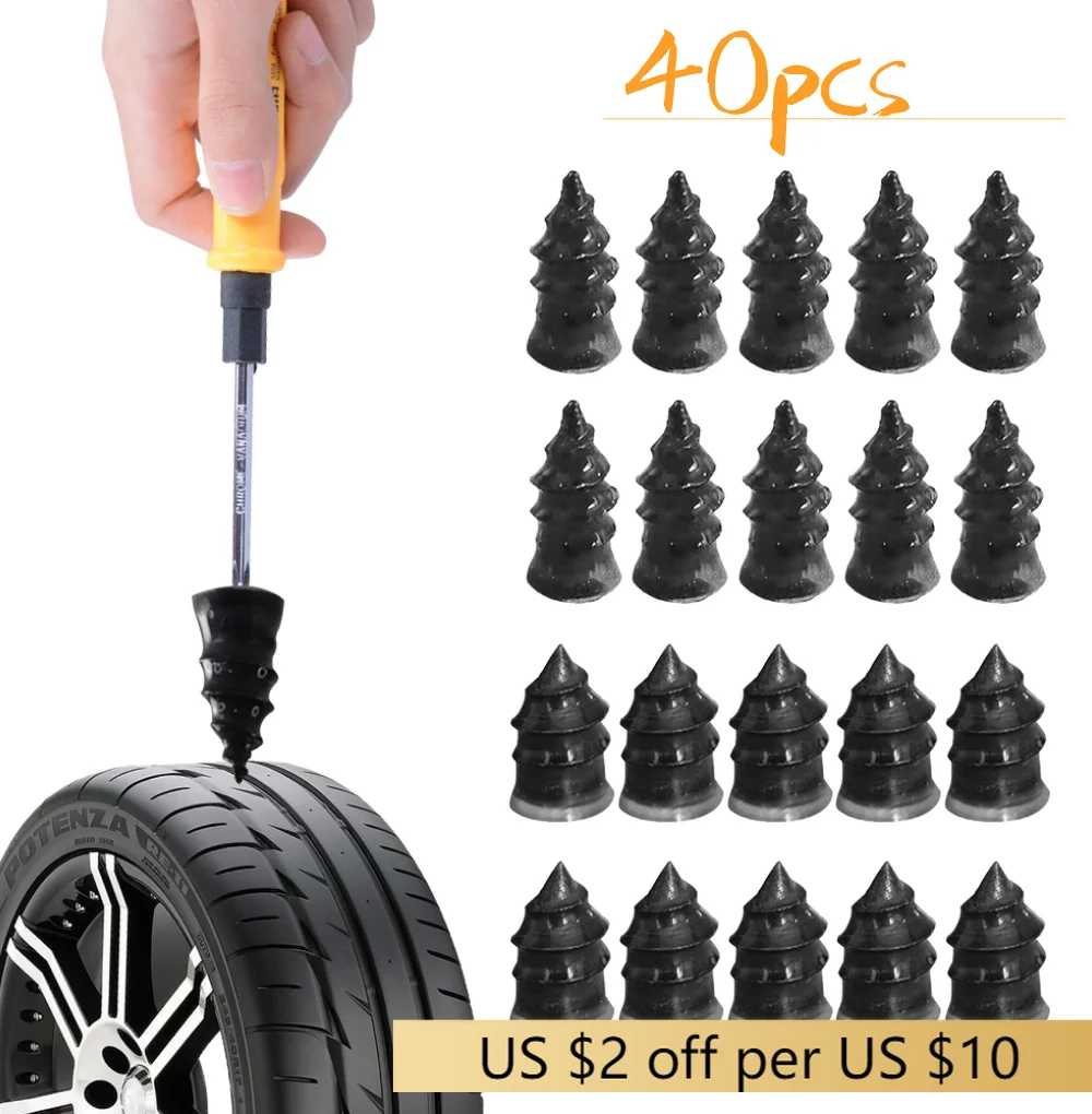 40PCs Car Vacuum Tyre Repair Nail Car Truck Motorcycle Rubber Tire Puncture Repair Tool Set Glue Repair Tire Film Rubber Nai
40PCs Car Vacuum Tyre Repair Nail Car Truck Motorcycle Rubber Tire Puncture Repair Tool Set Glue Repair Tire Film Rubber Nai