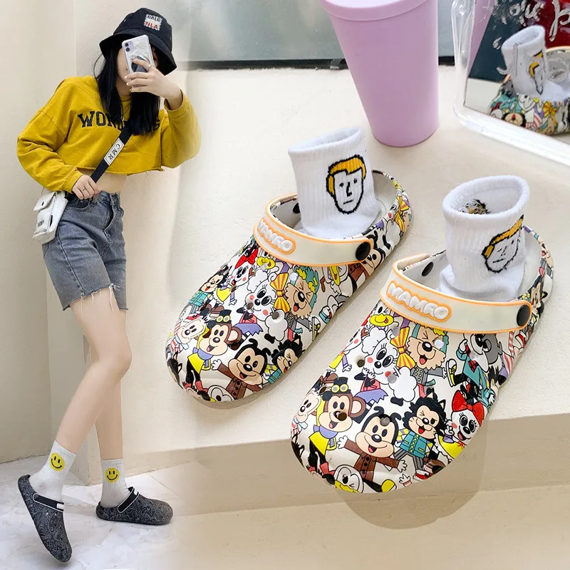 Women's Sandals 2023 Summer New Couple Thick Bottom Non-slip Men's Outdoor Beach Baotou Dual-purpose Slippers Men Zapatos Mujer
Women's Sandals 2023 Summer New Couple Thick Bottom Non-slip Men's Outdoor Beach Baotou Dual-purpose Slippers Men Zapatos Mujer