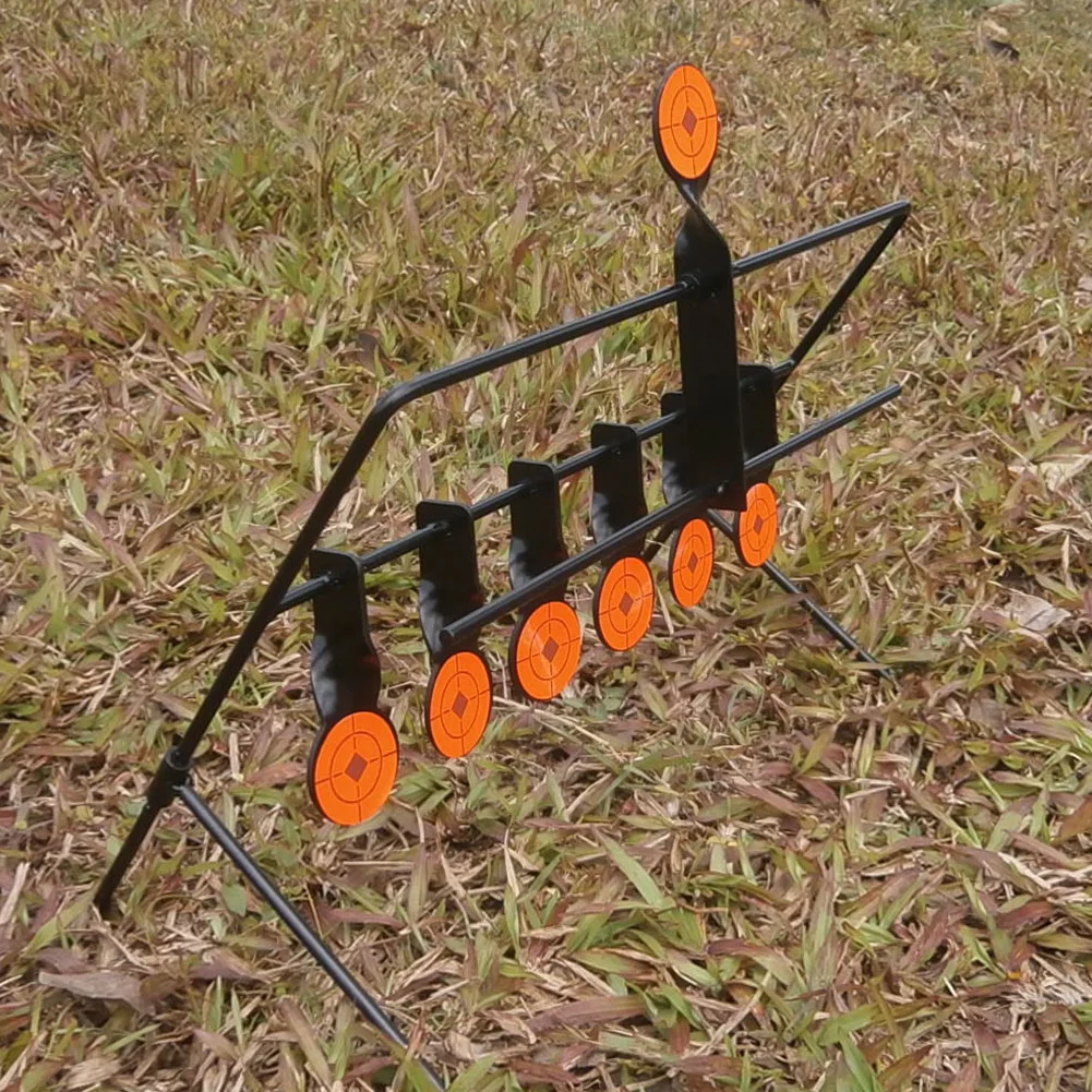For Shooting Target Auto Reset Targets Black Folding 7 Targets Paintball Playing Resetting Spinner Target Steel
For Shooting Target Auto Reset Targets Black Folding 7 Targets Paintball Playing Resetting Spinner Target Steel
