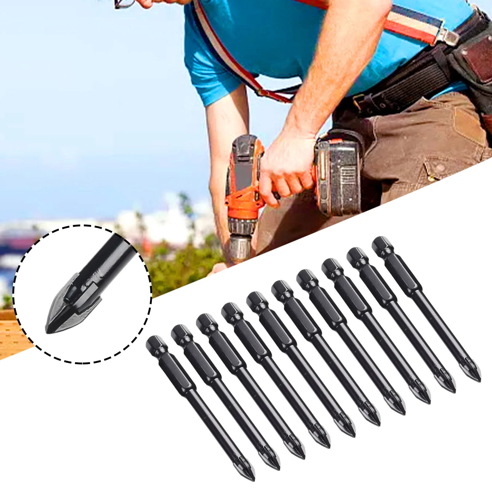 YG6X Alloy Professional Bits Drill Accessoties Tool Triangular 6mm Drilling Hex Remember Tungsten Carbide 10pcs
YG6X Alloy Professional Bits Drill Accessoties Tool Triangular 6mm Drilling Hex Remember Tungsten Carbide 10pcs