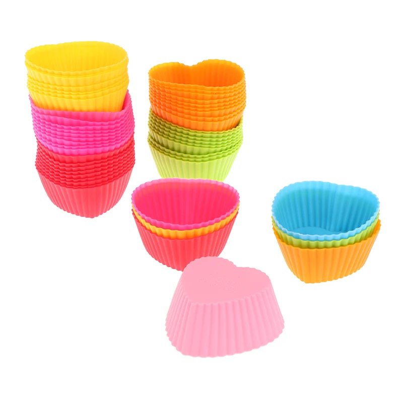 10Pcs Silicone Cake Mold Heart Shaped Muffin Cupcake Baking Molds DIY Cupcake Making Mold Kitchen Bakeware Cake Tools
10Pcs Silicone Cake Mold Heart Shaped Muffin Cupcake Baking Molds DIY Cupcake Making Mold Kitchen Bakeware Cake Tools