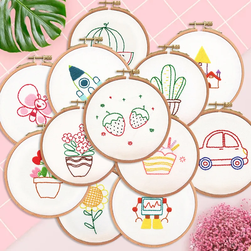 Cartoon Children's Hand Embroidery Diy Material Bag Cross-stitch Hanging Picture Simple Introduction for Children
Cartoon Children's Hand Embroidery Diy Material Bag Cross-stitch Hanging Picture Simple Introduction for Children