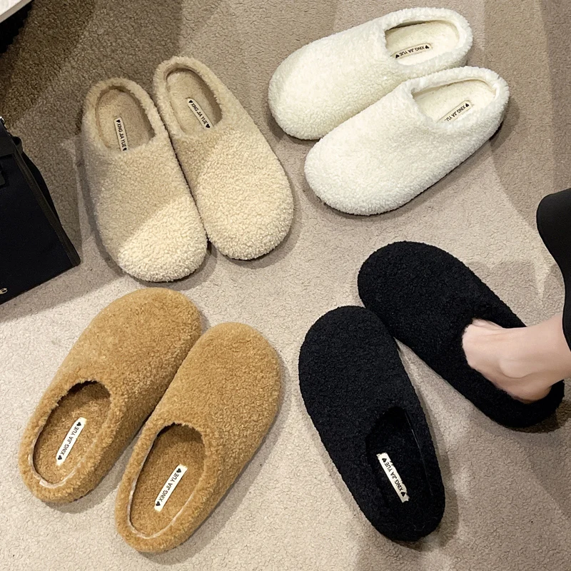 Cover Toe Med Shoes Plush Slippers For Adults Slipers Women Platform Flock Luxury Slides Fur Massage 2023 Flat Designer Fabric R 
Cover Toe Med Shoes Plush Slippers For Adults Slipers Women Platform Flock Luxury Slides Fur Massage 2023 Flat Designer Fabric R