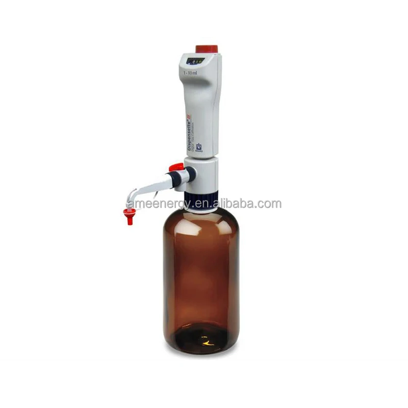 Laboratory Bottle Top Dispenser with Round Glass Bottle for 0 - 50 mL Electrolyte Liquid
Laboratory Bottle Top Dispenser with Round Glass Bottle for 0 - 50 mL Electrolyte Liquid
