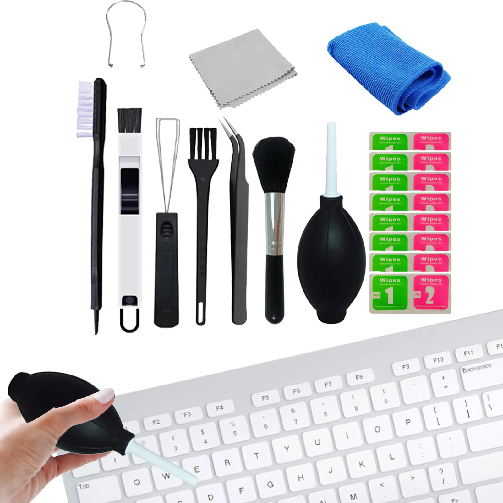 Computer Cleaning Kit Key Cap Remover Tool Laptop Computer Cleaner Brush Multifunctional Keyboard Cleaning Brush Keycap Puller
Computer Cleaning Kit Key Cap Remover Tool Laptop Computer Cleaner Brush Multifunctional Keyboard Cleaning Brush Keycap Puller
