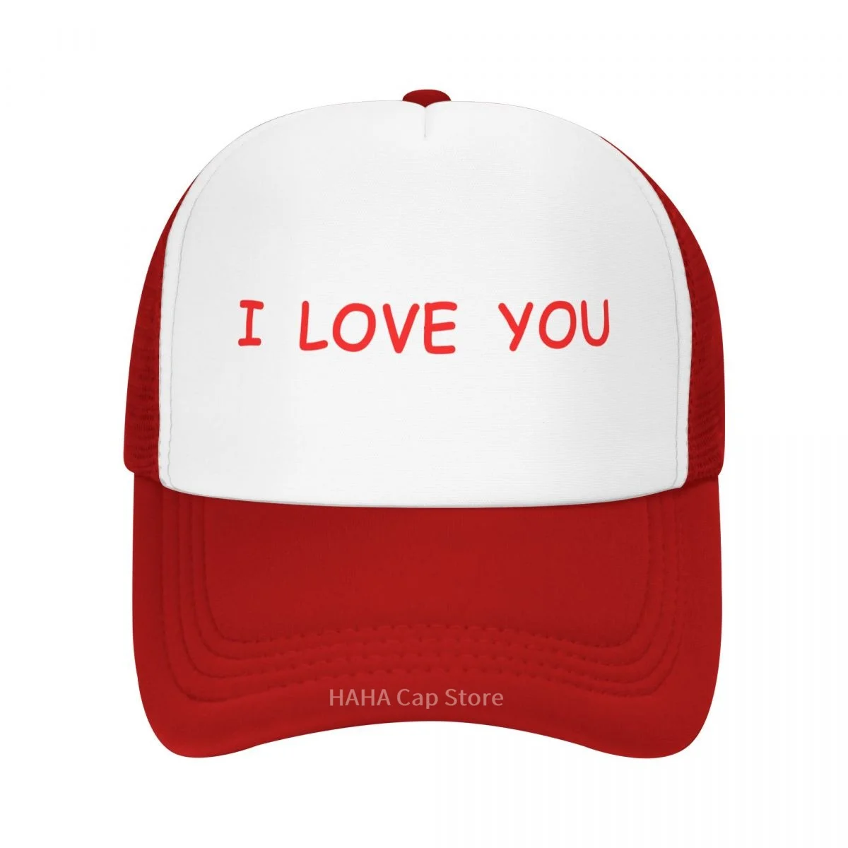 

Шляпа I Love You, бейсболка, сетчатая кепка, шляпа из полиэстера, симпатичная ветрозащитная шляпа для взрослых на заказ