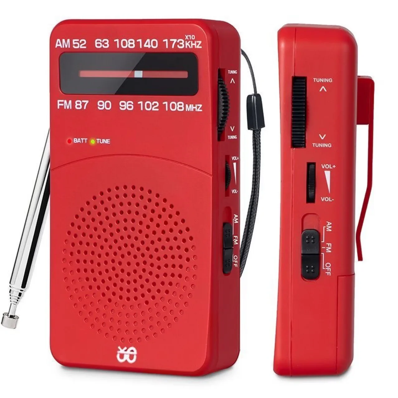 

Portable Pocket Radios FM AM Radio Receiver Mini Hand Digital Tuning Radio Speaker Headphone Jack 2023 New Stereo AA Batery