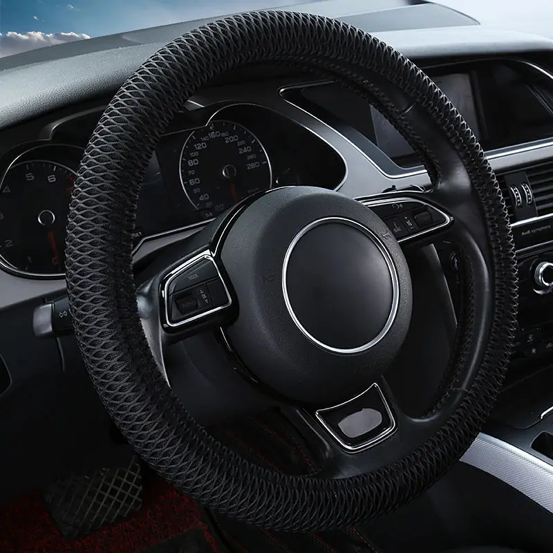 Linen Fabric Ice Silk Car Steering Wheel Cover Handle Cover Four Seasons Universal Summer Cover Non-slip Sweat-absorbing Female 
Linen Fabric Ice Silk Car Steering Wheel Cover Handle Cover Four Seasons Universal Summer Cover Non-slip Sweat-absorbing Female