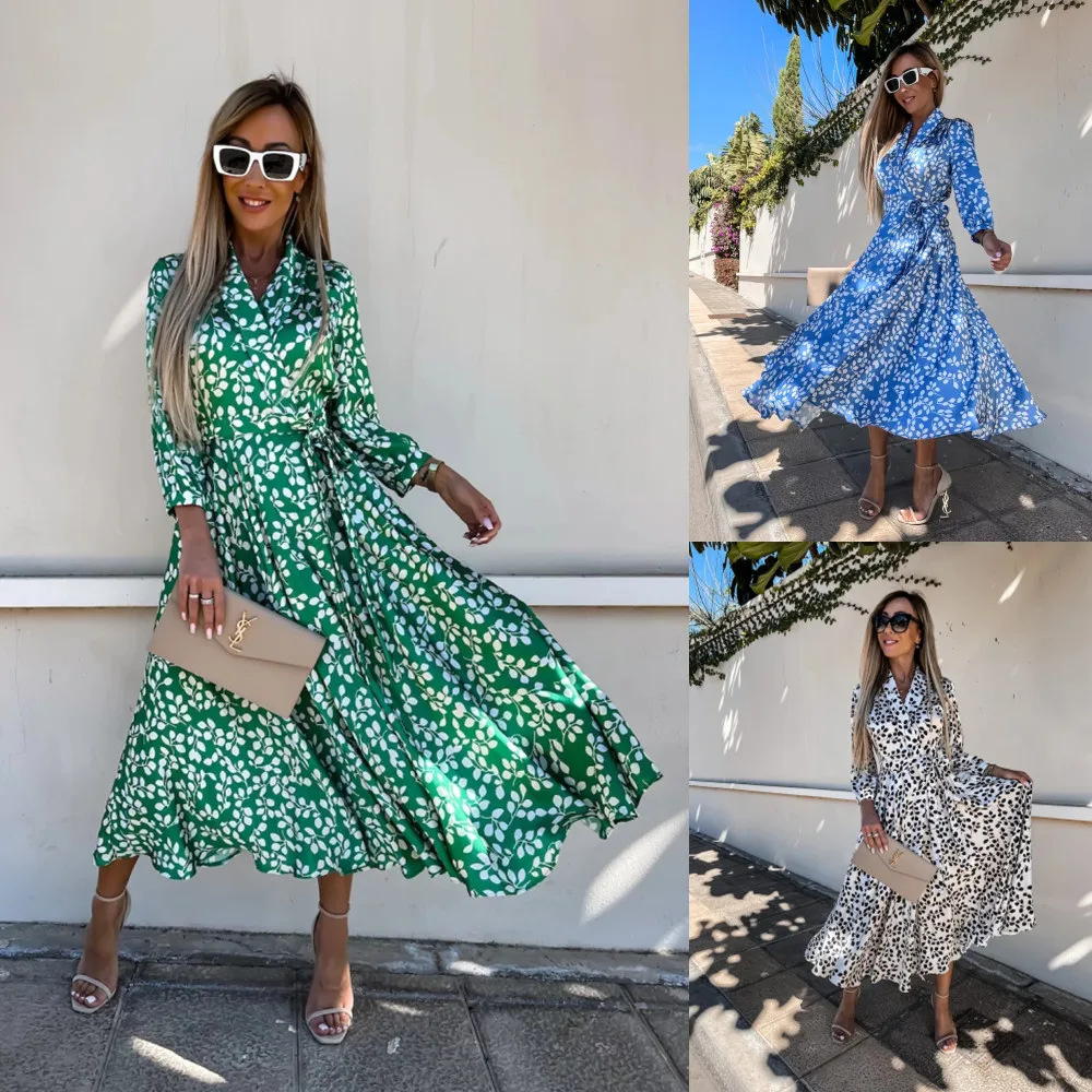 Elegant Female V-Neck Lace Up Midi Dresses 2022 Vintage Pattern Printed Long Sleeve Cover-ups Women Bikini Casual Party Sundress
Elegant Female V-Neck Lace Up Midi Dresses 2022 Vintage Pattern Printed Long Sleeve Cover-ups Women Bikini Casual Party Sundress
