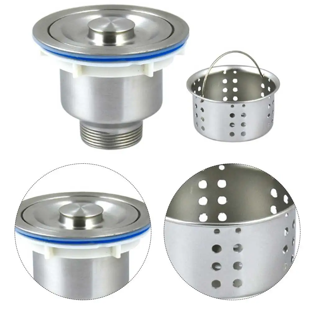 110 Stainless Steel Sink Drains Stopper Wash Basin Drain Filter Plug Bathroom Shower Hair Catcher Bathtub Tools
110 Stainless Steel Sink Drains Stopper Wash Basin Drain Filter Plug Bathroom Shower Hair Catcher Bathtub Tools