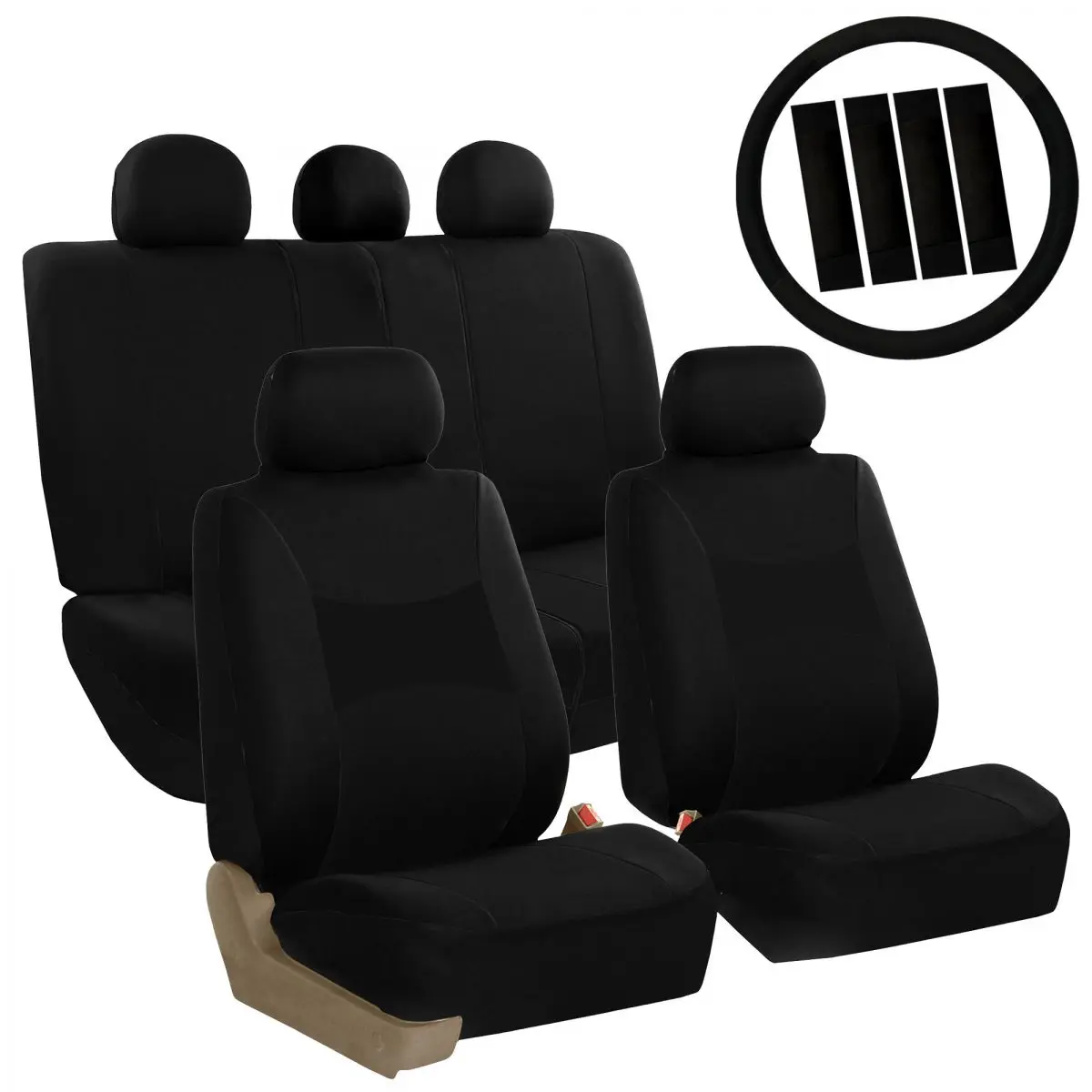 Light and Breezy AFFB030BLK115CM Black, Polyester Car Seat Cover, Universal Fit with Air Freshener
Light and Breezy AFFB030BLK115CM Black, Polyester Car Seat Cover, Universal Fit with Air Freshener