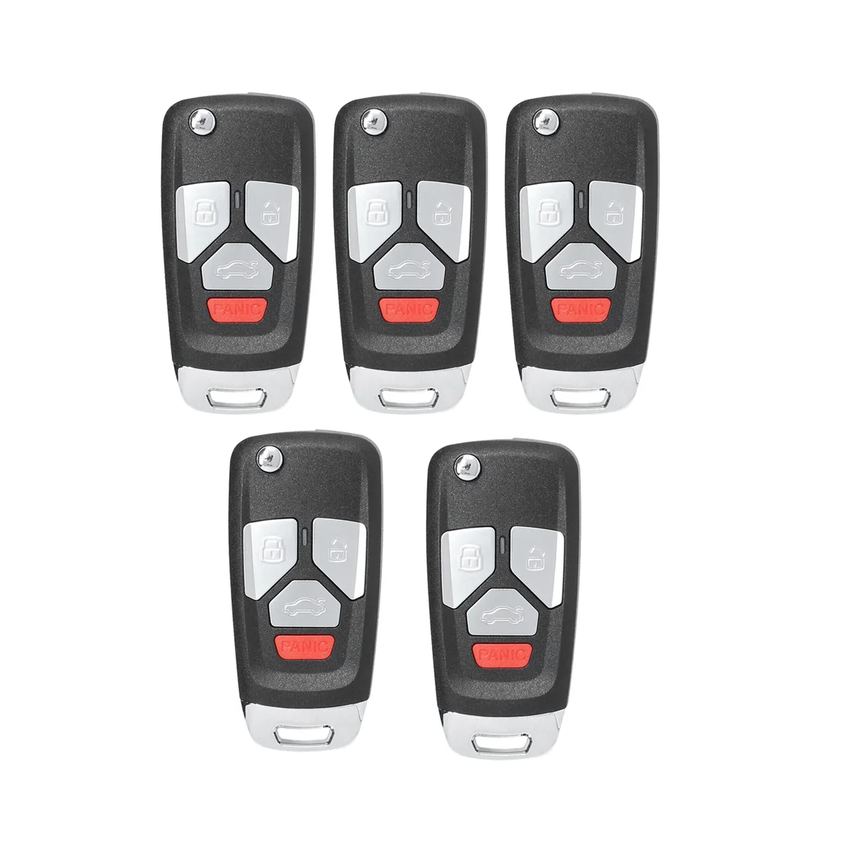 Xhorse XNAU02EN Universal Wireless Remote Key Fob Flip 4 Button for Audi Type for VVDI Key Tool 5Pcs/Lot
Xhorse XNAU02EN Universal Wireless Remote Key Fob Flip 4 Button for Audi Type for VVDI Key Tool 5Pcs/Lot