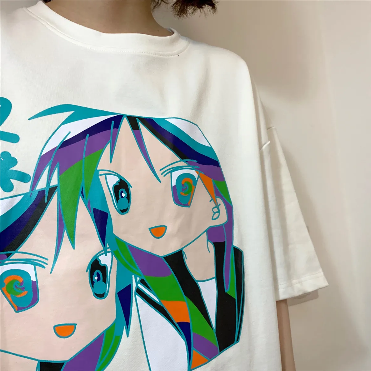 Новые летние топы для мужчин и женщин, женская футболка для колледжа в стиле Харадзюку, Повседневная Свободная футболка с круглым вырезом и ...
Новые летние топы для мужчин и женщин, женская футболка для колледжа в стиле Харадзюку, Повседневная Свободная футболка с круглым вырезом и ...