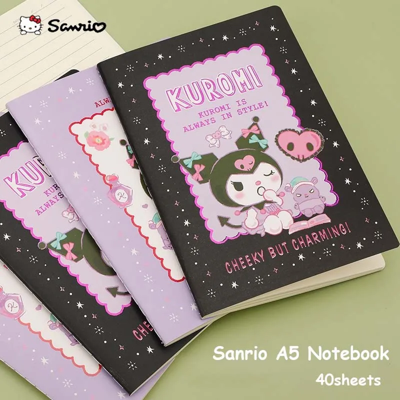 New A5 Cute Kuromi Notebook Stitching Binding Kawaii Sanrio Cartoon Creative Portable Diary Office School Supplies Stationery
New A5 Cute Kuromi Notebook Stitching Binding Kawaii Sanrio Cartoon Creative Portable Diary Office School Supplies Stationery