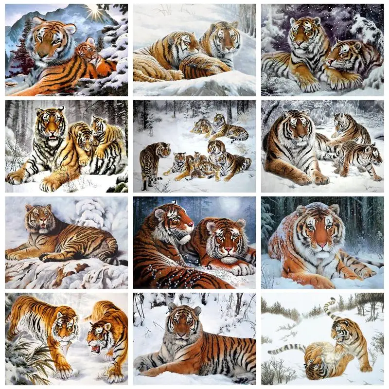 RUOPOTY Oil Painting By Numbers With Frame Drawing By Numbers Tigers In Winter Handiwork Pictures By Numbers Home Decors
RUOPOTY Oil Painting By Numbers With Frame Drawing By Numbers Tigers In Winter Handiwork Pictures By Numbers Home Decors