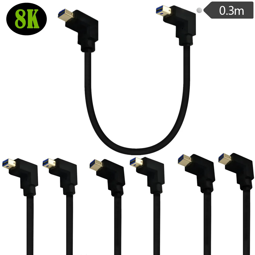 8K мини-кабель Displayport с углом вверх/вниз 1,4, угол 90 °, кабель «Папа-папа», 1,4 В до 8K/60 Гц, поддержка 4K/144 Гц
8K мини-кабель Displayport с углом вверх/вниз 1,4, угол 90 °, кабель «Папа-папа», 1,4 В до 8K/60 Гц, поддержка 4K/144 Гц