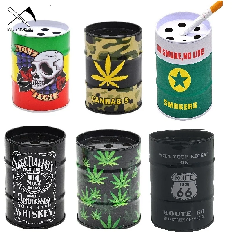 EVIL SMOKING Hot-selling Personalized Design Metal Creative Oil Barrel Ashtray Tobacco Vanilla Smoking Accessories Decorations
EVIL SMOKING Hot-selling Personalized Design Metal Creative Oil Barrel Ashtray Tobacco Vanilla Smoking Accessories Decorations