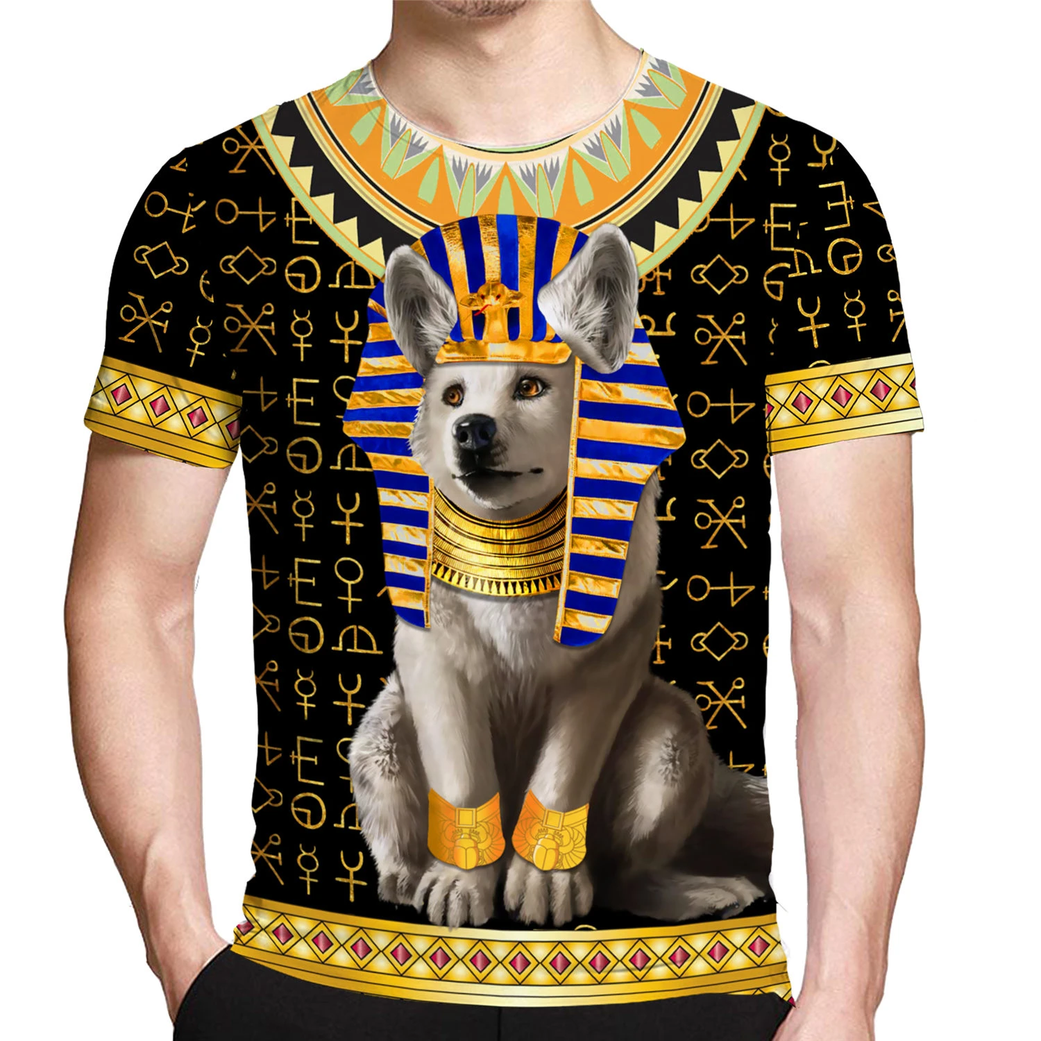 2022 Summer Fashion Harajuku Egypt Anubis T-shirt Men's 3D Dog Print Men's T-shirt Breathable Street Style Stitching Print T-shi
2022 Summer Fashion Harajuku Egypt Anubis T-shirt Men's 3D Dog Print Men's T-shirt Breathable Street Style Stitching Print T-shi