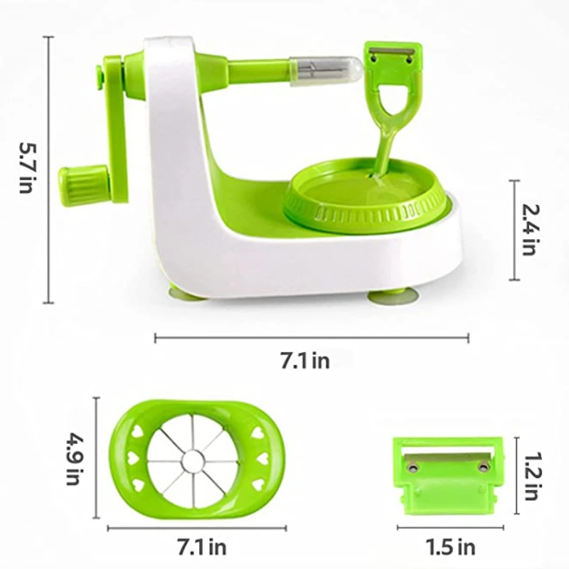 Kitchen Accessories Stainless Steel Pin Apple Peeler Vegetables Fruit Tools Fruit Slicer Kitchen Gadgets with Suction
Kitchen Accessories Stainless Steel Pin Apple Peeler Vegetables Fruit Tools Fruit Slicer Kitchen Gadgets with Suction