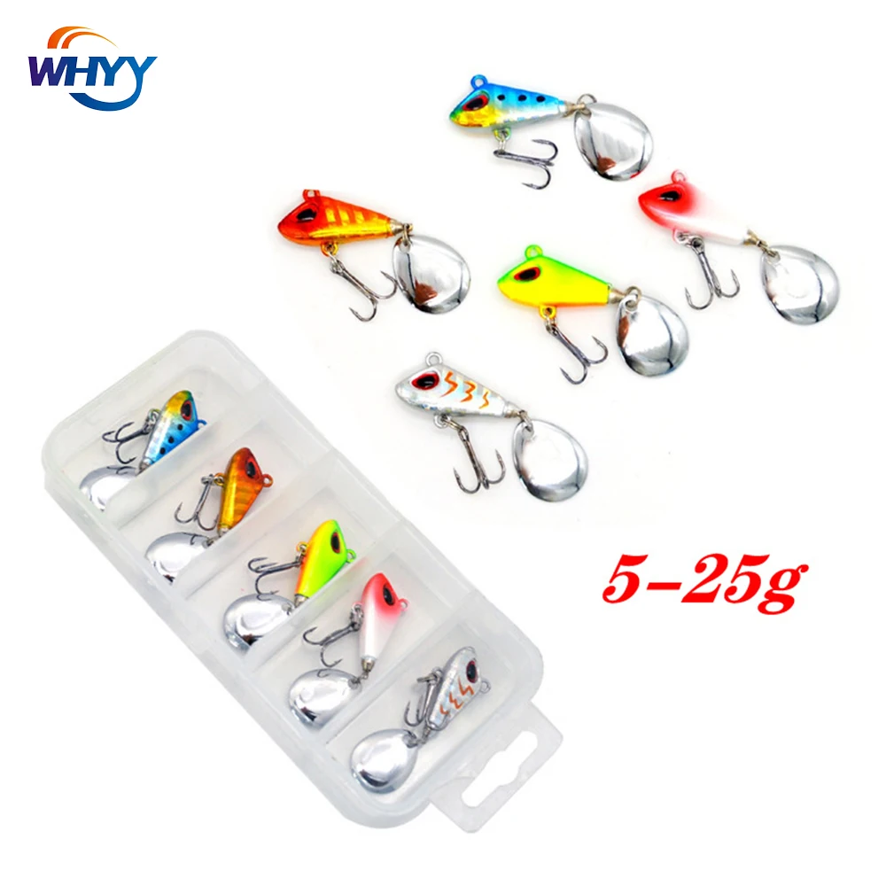WHYY 5Pcs/box Sinking Metal VIB vibration Bait Spinner Spoon Fishing Lures Jigs Trout Winter Fishing Hard Baits Tackle Pesca
WHYY 5Pcs/box Sinking Metal VIB vibration Bait Spinner Spoon Fishing Lures Jigs Trout Winter Fishing Hard Baits Tackle Pesca