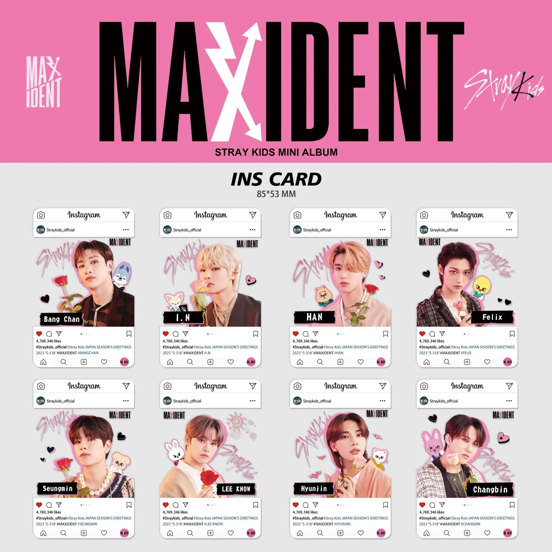 KPOP Stray Kids new album MAXIDENT pvc Little Kaktong collection Photo Kakka piece poster Birthday gift LEE KNOW FELIX
KPOP Stray Kids new album MAXIDENT pvc Little Kaktong collection Photo Kakka piece poster Birthday gift LEE KNOW FELIX