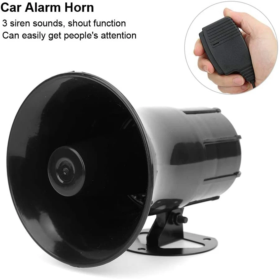 12V Police Siren Speaker 3 Tone Sound Volume Adjustment Vehicle Horn with Mic Loudspeaker Emergency Electronic PA System
12V Police Siren Speaker 3 Tone Sound Volume Adjustment Vehicle Horn with Mic Loudspeaker Emergency Electronic PA System