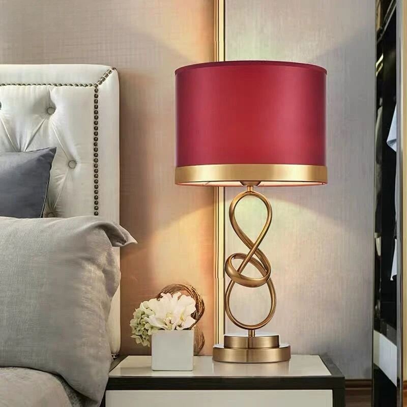 Desk Lamp Modern Creative Table Lamps Vintage LED Simple Red Lampshade Bedside Desk Lightings Home Living Room Bedroom novedades 
Desk Lamp Modern Creative Table Lamps Vintage LED Simple Red Lampshade Bedside Desk Lightings Home Living Room Bedroom novedades
