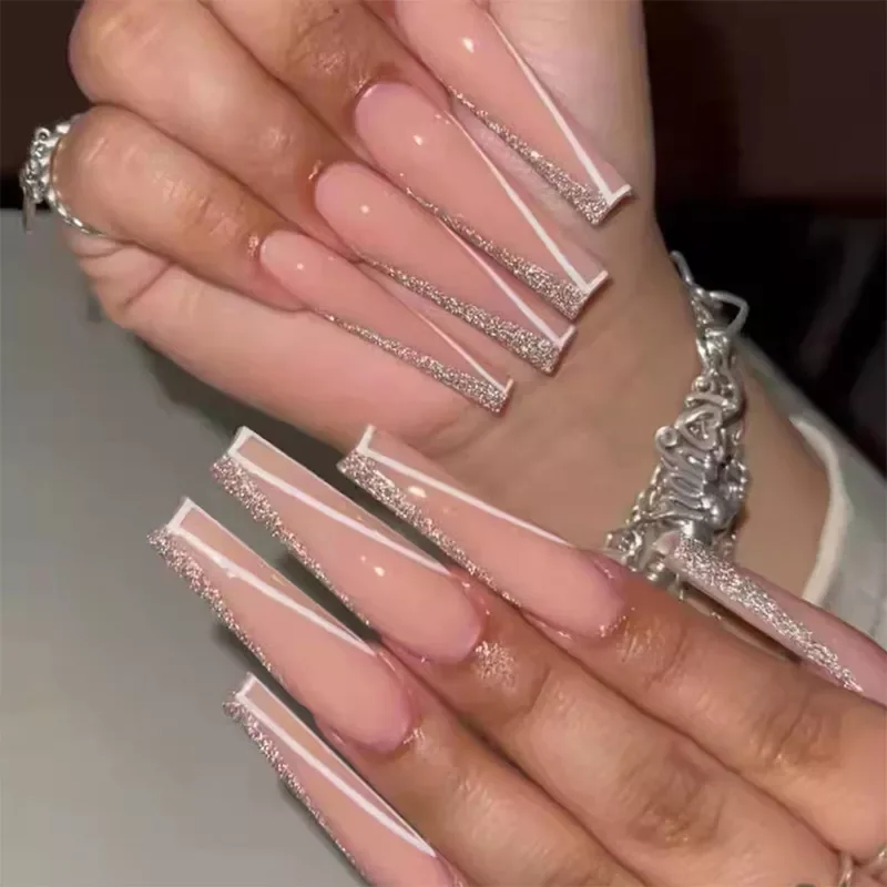 Fake Nails With Design Tai Chi White Black Full Cover Acrylic Press On Fake Nails Sets With Glue Long Artifical Nails
Fake Nails With Design Tai Chi White Black Full Cover Acrylic Press On Fake Nails Sets With Glue Long Artifical Nails