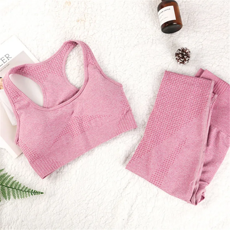 Two Pieces Seamless Women Yoga Set Workout Sportswear Gym Clothing Fitness Sleeveless Crop Top High Waist Leggings Sports Suits
Two Pieces Seamless Women Yoga Set Workout Sportswear Gym Clothing Fitness Sleeveless Crop Top High Waist Leggings Sports Suits