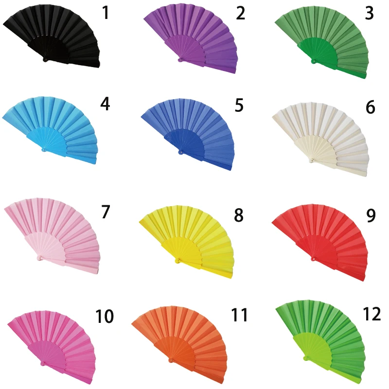【I AM YOUR FANS】Folding Plastic Bone Cloth Fan Candy Colored Fans Chinese Style Solid Color Dance Hand Fan
【I AM YOUR FANS】Folding Plastic Bone Cloth Fan Candy Colored Fans Chinese Style Solid Color Dance Hand Fan