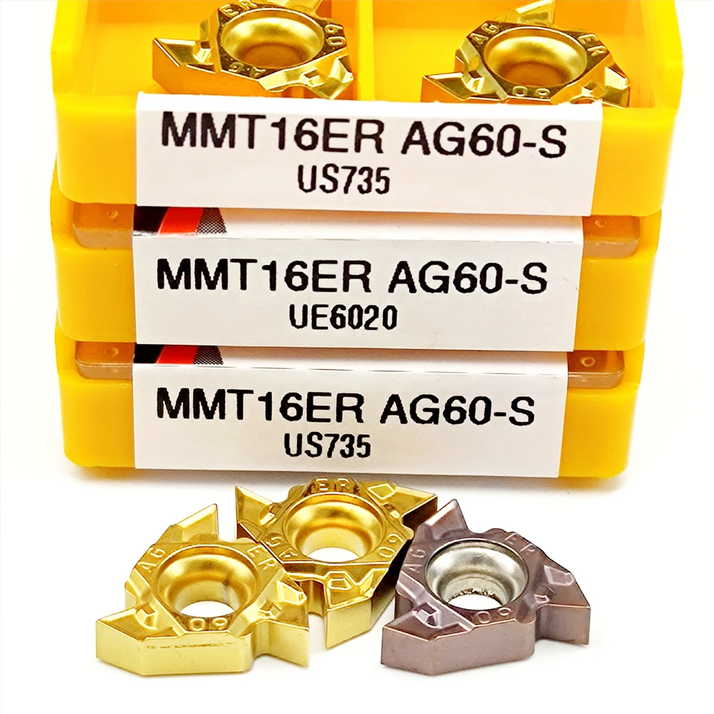 Токарные карбидные вставки MMT 16ER, AG60-S UE6020 US735 VP15TF токарные карбидные пластины, MMT 16ER токарный инструмент из нержавеющей стали, 100% оригинал
Токарные карбидные вставки MMT 16ER, AG60-S UE6020 US735 VP15TF токарные карбидные пластины, MMT 16ER токарный инструмент из нержавеющей стали, 100% оригинал