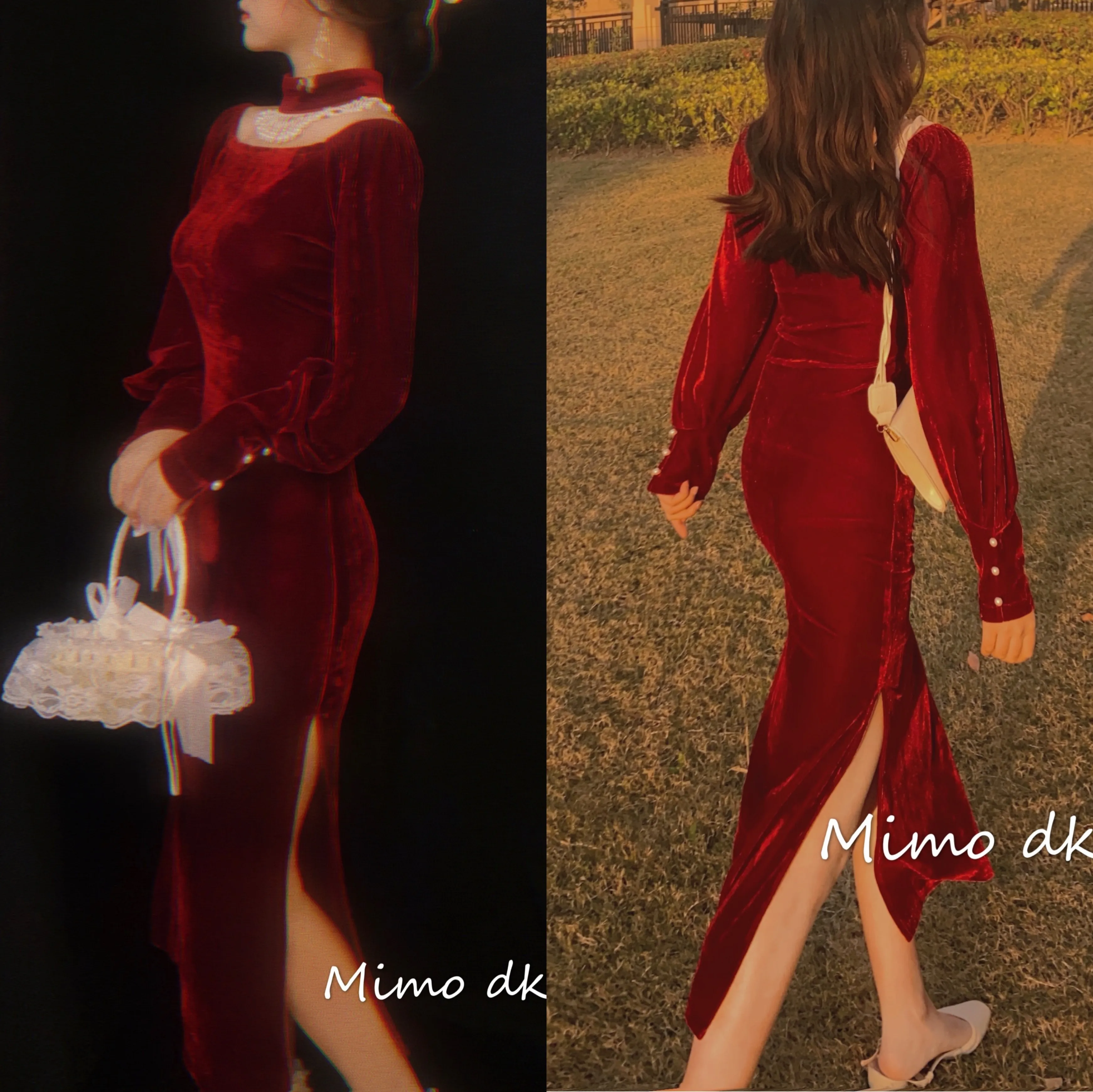 Autumn Winter Wine Retro Women Velvet Long Dress V-neck High Waist Maxi Party Women Dress Long Sleeve Vintage Lady Tunic Vestido
Autumn Winter Wine Retro Women Velvet Long Dress V-neck High Waist Maxi Party Women Dress Long Sleeve Vintage Lady Tunic Vestido