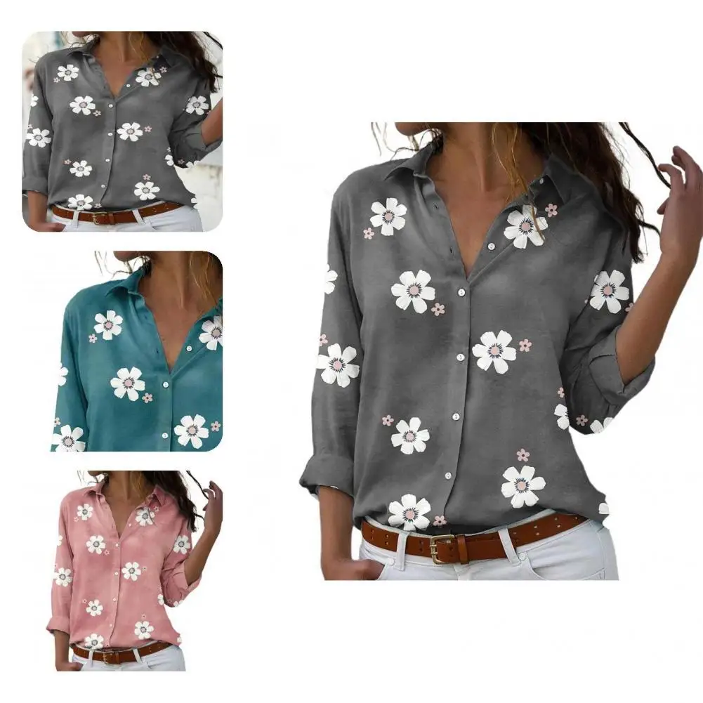 Office Top Loose Shrink Resistant Long Sleeve Beautiful Flower Print Women Shirt Blouse Shirt for Home
Office Top Loose Shrink Resistant Long Sleeve Beautiful Flower Print Women Shirt Blouse Shirt for Home