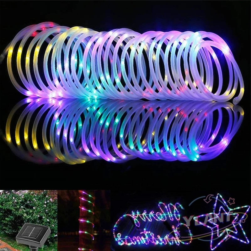 100/200 LEDs Solar Powered Rope Tube String Lights Outdoor Waterproof Fairy Lights Garden Garland for Christmas Yard Decoration
100/200 LEDs Solar Powered Rope Tube String Lights Outdoor Waterproof Fairy Lights Garden Garland for Christmas Yard Decoration