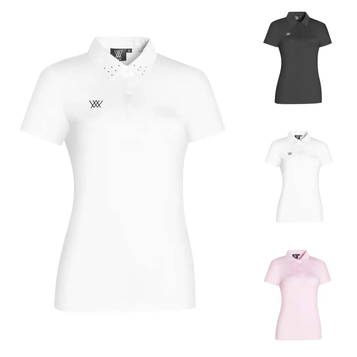 New summer golf women's short sleeve elastic slim breathable sweat T-shirt POLO shirt
New summer golf women's short sleeve elastic slim breathable sweat T-shirt POLO shirt