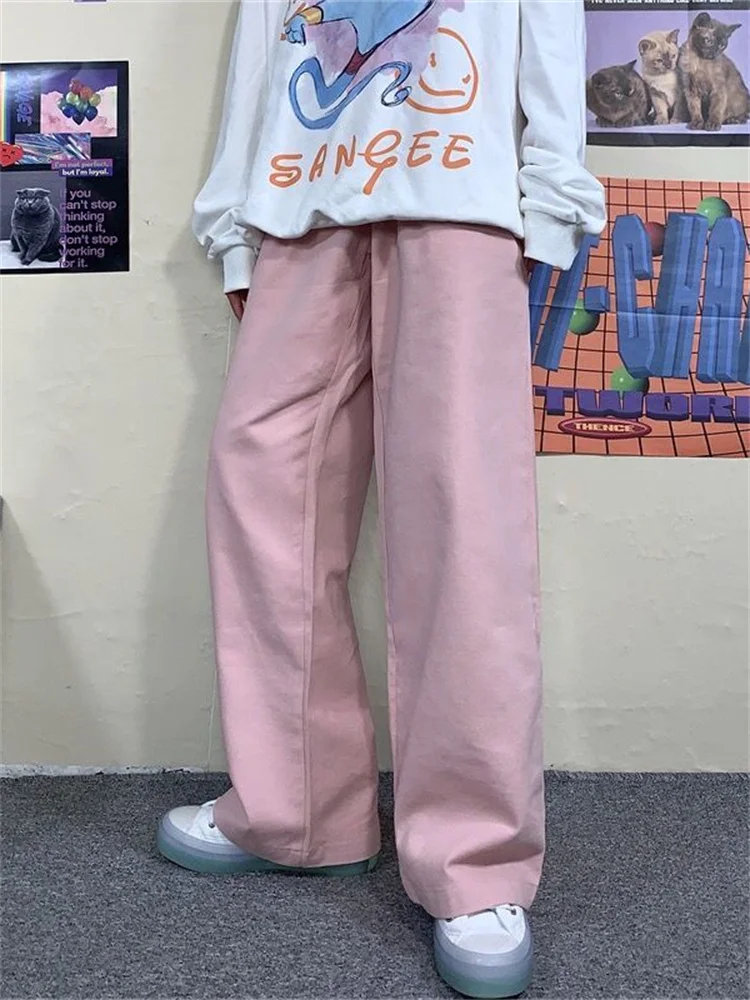 QWEEK Harajuku Pink Wide Leg Pants Women Oversized Korean Fashion Hip Hop Basic Joggers Sweatpants Female Casual Spring Trousers
QWEEK Harajuku Pink Wide Leg Pants Women Oversized Korean Fashion Hip Hop Basic Joggers Sweatpants Female Casual Spring Trousers