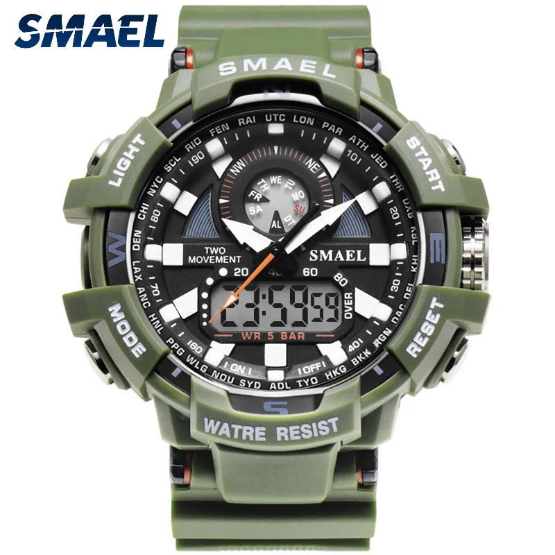 Classic Brand Boy Girl Sports Watch Dual Display Analog Digital LED Electronic Quartz Watches Waterproof Swimming Military
Classic Brand Boy Girl Sports Watch Dual Display Analog Digital LED Electronic Quartz Watches Waterproof Swimming Military